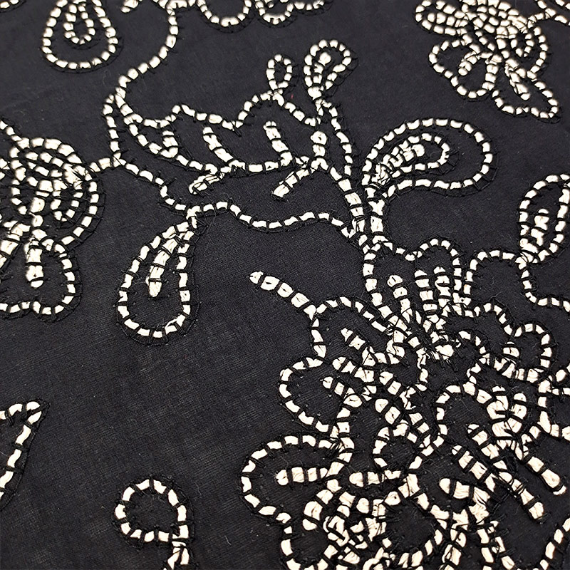 High Quality Lightweight Cotton Embroidered Fabric Woven for Home Textiles Wedding Apparel