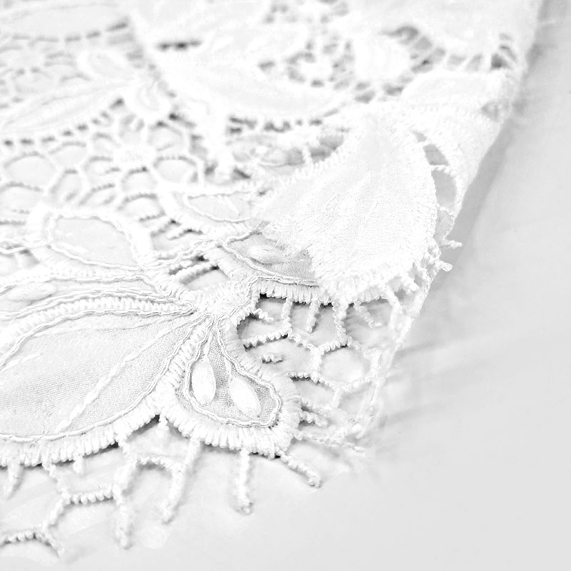 Embroider Polyester Lace Fabric Blouse Material Cloth Embroidered Fabric for Evening Dresses