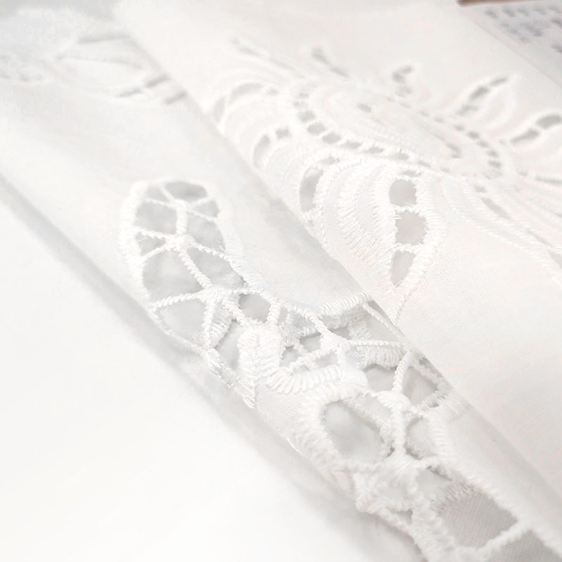Wholesale French Lace Fabric Floral Polyester Cotton Embroidery for Dresses