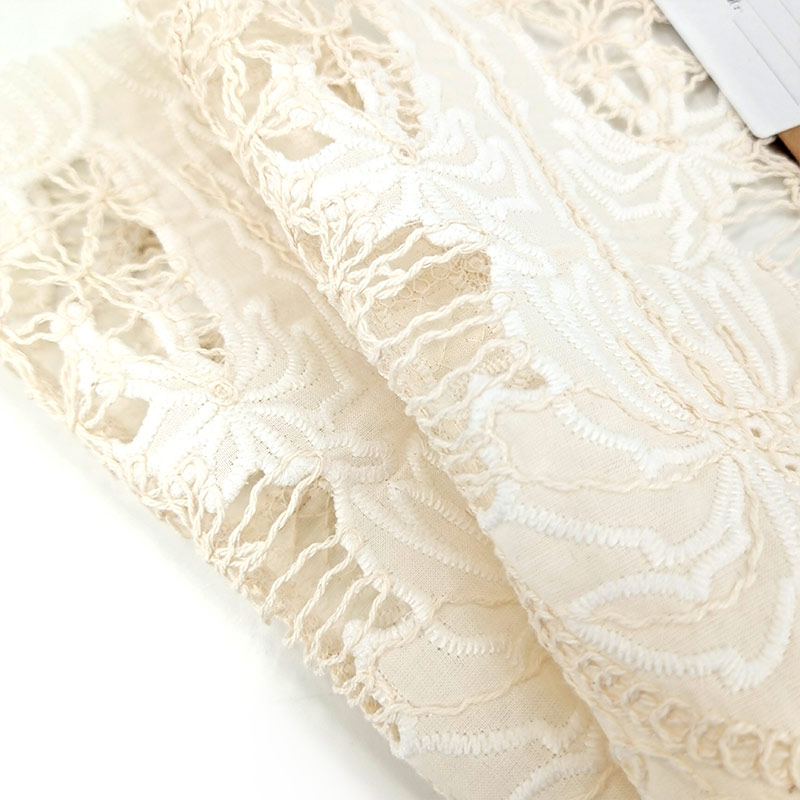 New Lace Wedding Embroidery Mesh Embroidery Fabric Dresses Polyester Nylon Cotton Fabric
