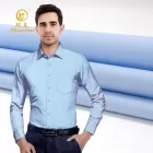 wrinkle free shirt fabric 60% cotton 40% polyester poplin plain dyed fabric
