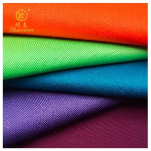 dyed poly cotton twill tc 65/35 workwear uniform overall twill 20x16 120x60 190-240 gsm TC twill fabric work wear uniform fabric