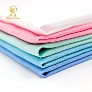 T/C 65/35 32*32 133*71 160CM sateen stripe fabric for hospital bed sheet Chlorine bleach resistant