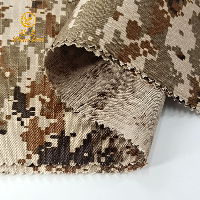 Camo print ripstop fabric for army milltary uniform T/C 65/35 21*21 104*52