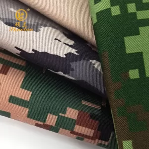 Camouflage Fabric with Flame Retardant for military Cotton 16*16 100*53