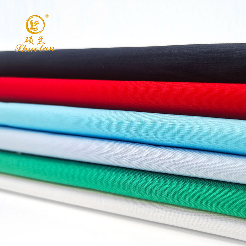 Hot Seller Free Sample Custom 60% Cotton 40% Polyester CVC Plain fabric For Shirt
