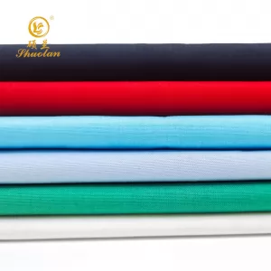 CVC 60/40 45*45 110*76 Twill woven School Uniform Fabric