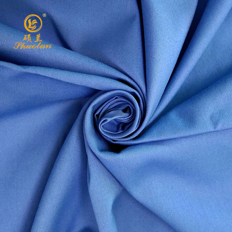 CVC 60/40 fine twill fabric 32*32 130*70 150gsm uniform shirt fabric