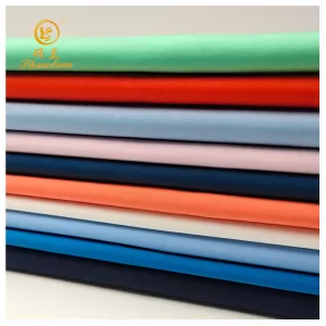 customized woven plain solid POPLIN cotton/polyester 60/40 Dyeing fabric