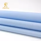 CVC cotton polyester poplin plain cloth men's women's woven dyed shirt fabric TC fabric