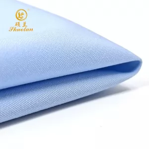 woven cotton fabric 50*50 144*80 poplin shirt fabric blue shirt fabric