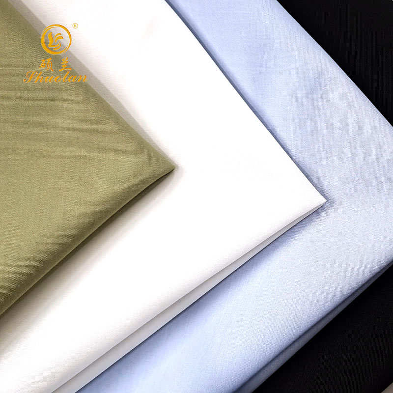 China Wholsale Textile T/C Plain 65% Polyester 35% Cotton 32*32 Plain Shirt Garment Interlining