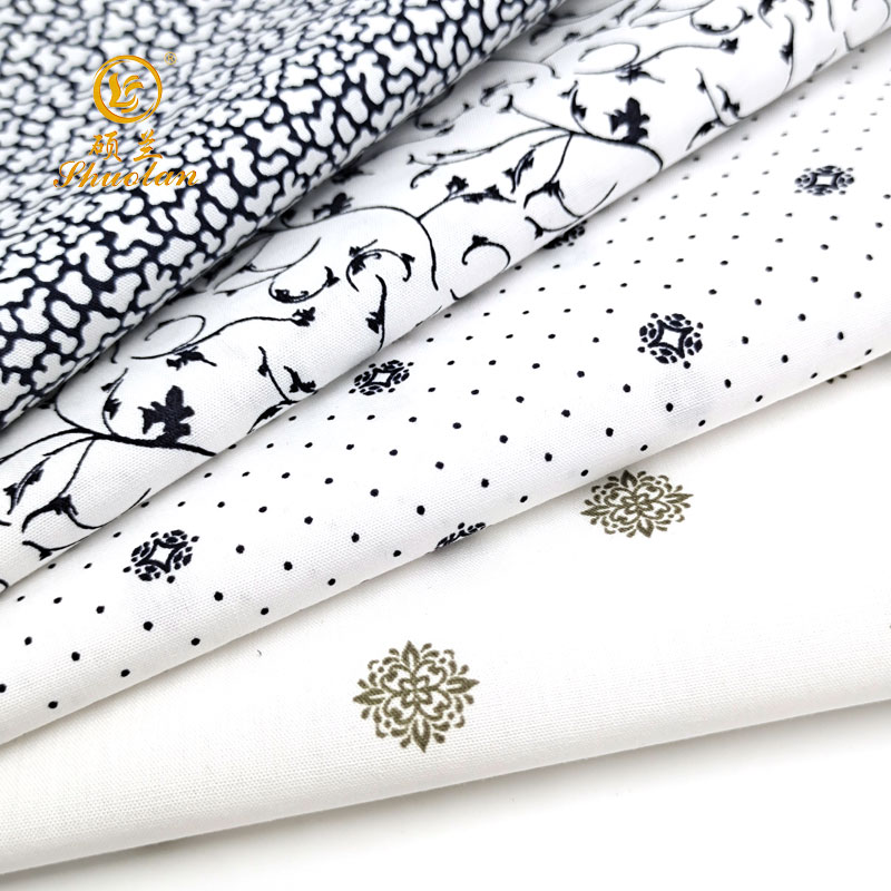 ready good for poplin print fabric in cotton/polyester cotton print fabric shirt fabric small flower print fabric