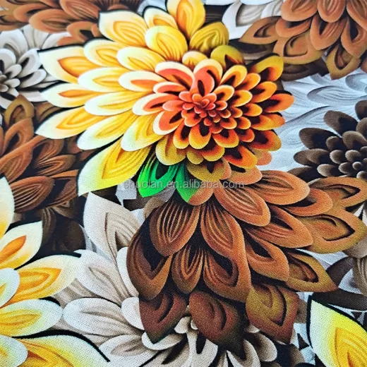 Wholesale Light Breathable Summer Splendor Vacation Style Shirt and Skirt 3D Printed 100% Rayon Viscose Fabric