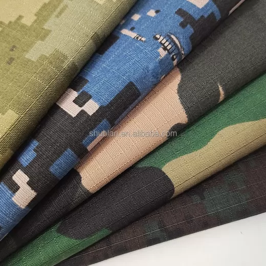 High Quality Wholesale Camouflage Flame Retardant Twill Woven Waterproof Workwear TC Polyester Cotton Spandex Fabric