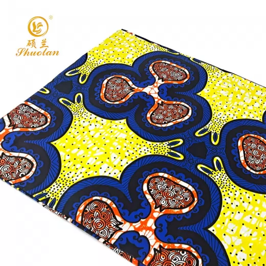 Wholesale High Quality Woven Super African Print Pattern Holland Wax Cotton Fabric