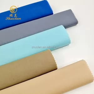 2025 New Product Factory Price Flags Solid Texture Skin Friendly Pocketing CVC Polyester Cotton Fabric