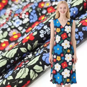 Cheap Price Dress Rayon Fabric Custom Digital Printed Floral Normal Print 100% Rayon Viscose Fabric