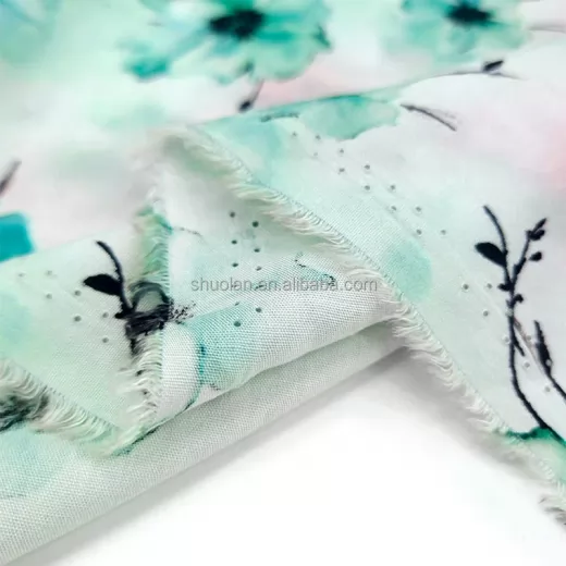 Wholesale Soft Woven Floral Rayon Dress 3D Digental Printed Challis Cheap Women Dress 100% Viscose Rayon Fabric
