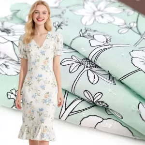 Hot Selling Support Customized Patterns Lady Woven Dress Popular 100% Cotton Fabric
