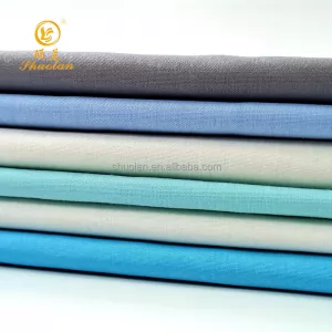 Hot Sale Clothing Fabric for Lining and Shirt Plain Twill Bleached Dyed 100% Polyester Fabric