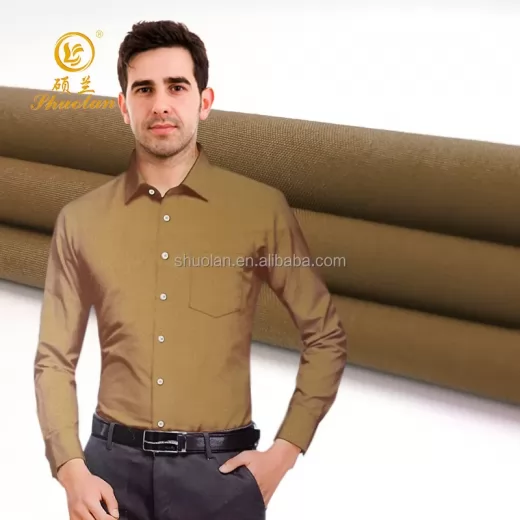 Wholesale Skin Friendly and Comfortable Men Shirt Women Skirt Woven Printed Polyester Cotton Fabric