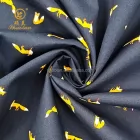 Source Factory Wholesale Woven Soft Smooth Printed Twill T-shirt Cotton Polyester Spandex Fabric