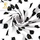 Source Factory Wholesale Woven Soft Smooth Printed Twill T-shirt Cotton Polyester Spandex Fabric