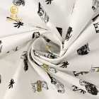 Source Factory Wholesale Woven Soft Smooth Printed Twill T-shirt Cotton Polyester Spandex Fabric