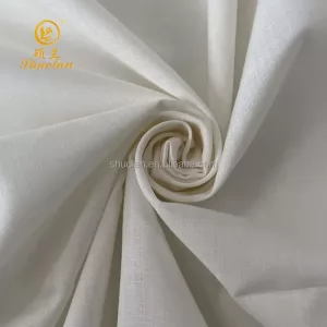 Textiles Fabric Wholesale Woven Style Shirt Cvc Cotton Polyester Spandex Fabric