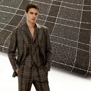 Polyester Viscose TR Fabric Twill Woven Suiting for Boys Garments for Pants Suits Dresses Lining Bulk Order