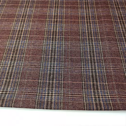 Wholesale Plain Dyed Viscose Polyester Fabric Men's Suiting Polyester Rayon TR Suiting Fabric