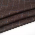 Wholesale Plain Dyed Viscose Polyester Fabric Men's Suiting Polyester Rayon TR Suiting Fabric