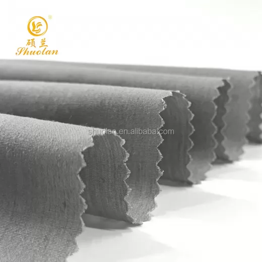 Wholesale Manufacturer's Stock Shirt Woven Plain Dyed Cloth Pure Bag Lining Garment Pocket Cotton Fabric