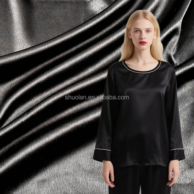 Anti-Static Anti-wrinkle Twill Fashion Woven Design for Sleepwear Clothing Dresses Suits Shirts 100% Polyester Satin Fabric