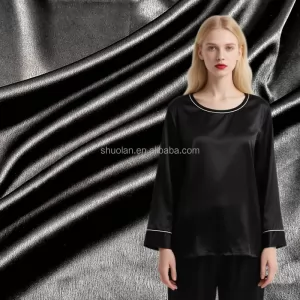 Anti-Static Anti-wrinkle Twill Fashion Woven Design for Sleepwear Clothing Dresses Suits Shirts 100% Polyester Satin Fabric