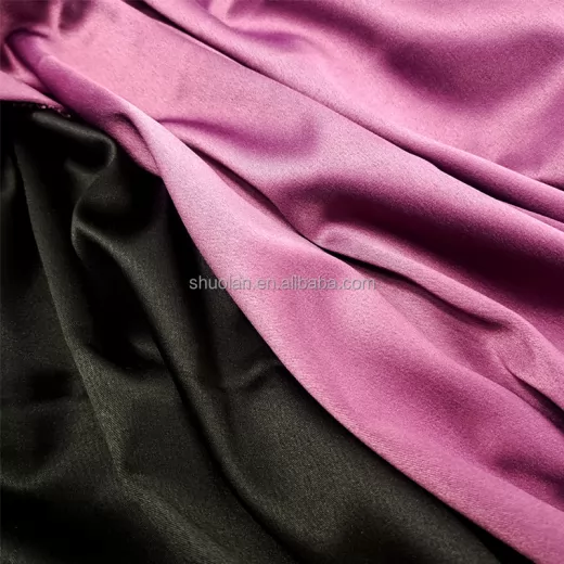 Anti-Static Anti-wrinkle Twill Fashion Woven Design for Sleepwear Clothing Dresses Suits Shirts 100% Polyester Satin Fabric