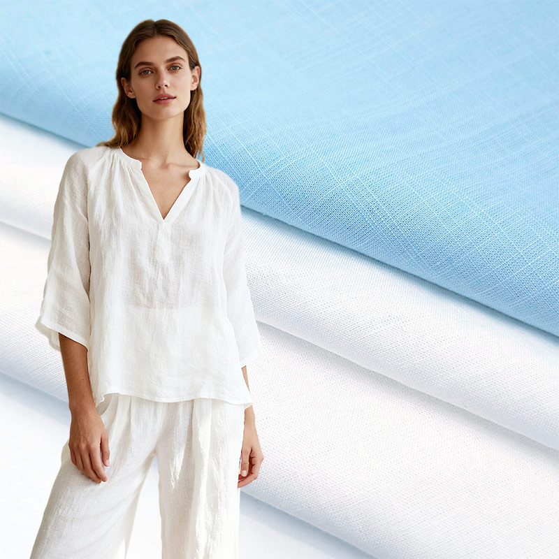 100% Linen Fabric Pure Smooth Comfortable Breathable Linen Fabric