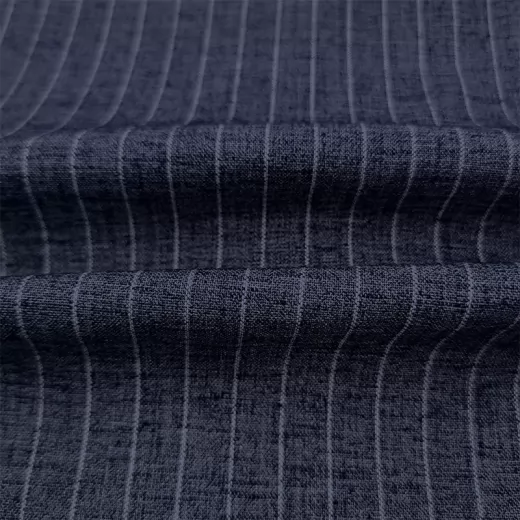 Factory Stock Yarn Dyed Linen Stripe Fabric for Shirts and Dress