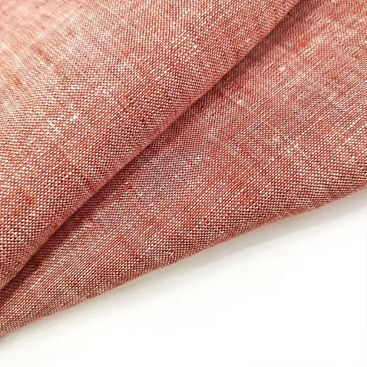 New Design Linen Cotton Plain Woven Fabric Soft Breathable Dyed Solid Fabric