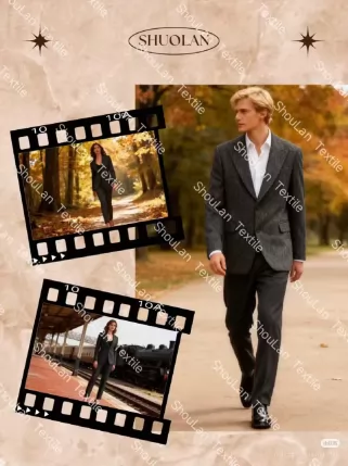 Clothes Fabric Tr Fabric Woven Tr Polyester Men Suit Fabric for Wholesale