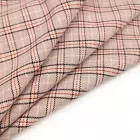 Spandex Polyester Viscose Fabric Embroideries Recycled Blended Woven Stretch Stripe Fabric