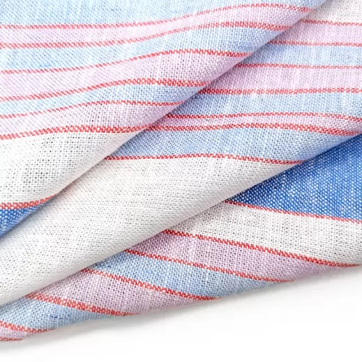 Blackout Fabric for Dresses Blouses Organic Eco-Friendly Dyed Patterns for Curtains Sofas 100%Linen Fabric