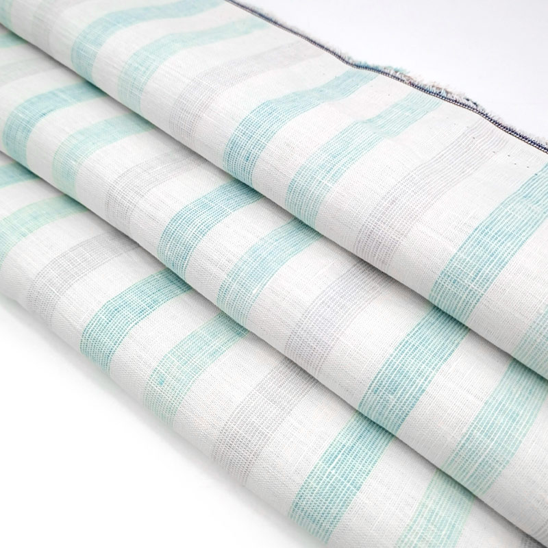 Linen Man Fabric Cloth Raw Materials Stock High Quality Men Shirt Fabric Textile Rayon Linen Fabric