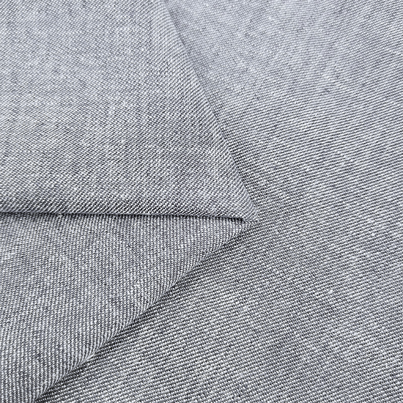 Wholesale Eco-Friendly Linen Fabric Dyed Anti-Pill Dress Shirts Suit Fabric