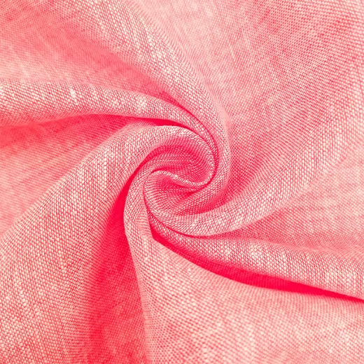 Linen Pure Natural Fabric Oeko-Tex Certificate Plain Dyed Solid Color for Clothes