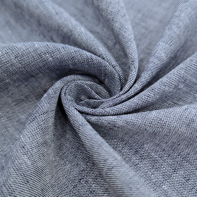 Linen Cotton Woven Blackout Fabric Dresses Blouses Shirts Organic Eco-Friendly Dyed Patterns