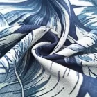 New Product Wear-resistant and Durable Natural Texture Linen Dress Material Clothing Printed Linen Cotton Fabric