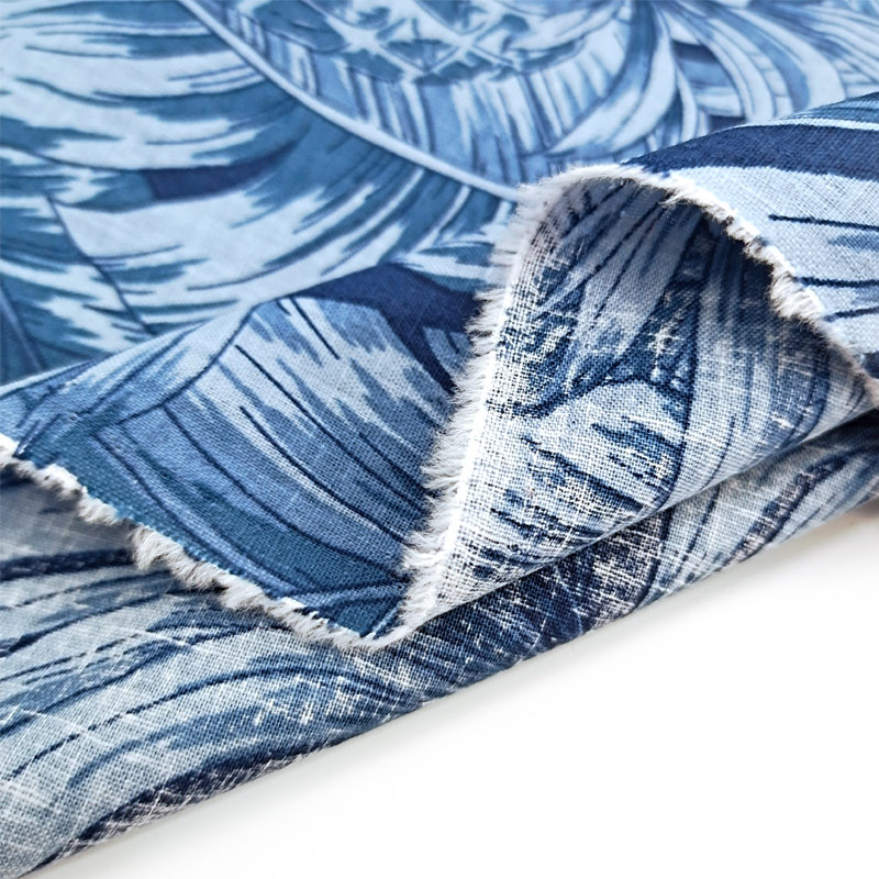 New Product Wear-resistant and Durable Natural Texture Linen Dress Material Clothing Printed Linen Cotton Fabric