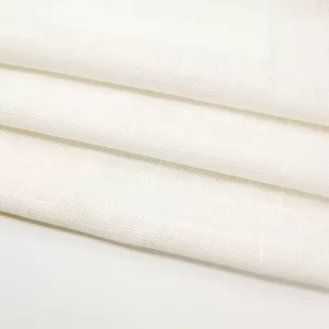 Linen Viscose Plain Woven Fabric Solid Color Lightweight Soft Breathable Blended Fabric for Casualwear Summer Garment